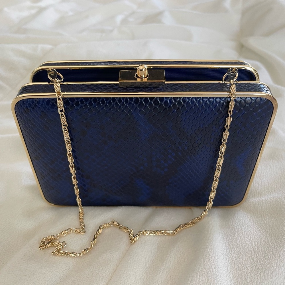 J Mclaughlin Box Clutch Handbag